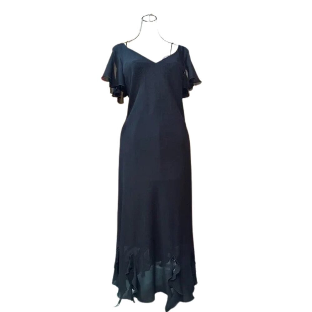 VINTAGE y2k black gown, size 16